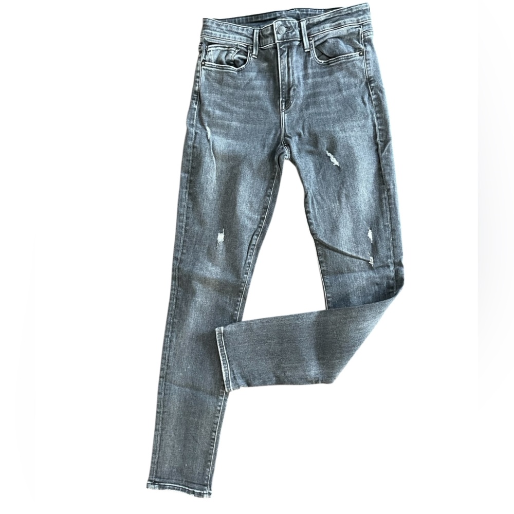 VINCE JEANS Distressed Grey/Black Skinny Jeans Classic Contemporary Size 28